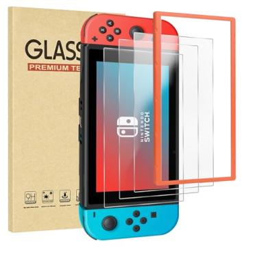 Imagem de Jngnpn 3-Pack Matte Tempered Glass Screen Protector for Switch Model 2017 [6.2 Inch],with Alignment Frame Transparent,Anti Glare, Anti Scratch, Bubble Free, Easy Installation, 9H Hardness, Ultra Thin
