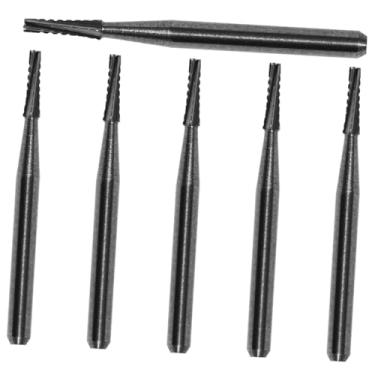 Imagem de BUGUUYO 5 peças de broca de para-brisa de carboneto de tungstênio para reparo de vidro automotivo, kit de ferramentas de fixação de rachaduras de para-brisa faça você mesmo para cavacos de janela de