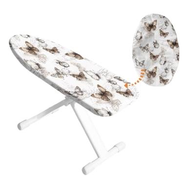 Imagem de HUISEFOR Capa de tábua de passar roupa com estampa de borboleta para protetor de almofada de ferro lavável escudo térmico de ferro para mesa de passar roupa compatível com John Deere Cub Cadet, para