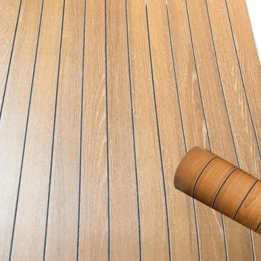 Imagem de Painel Ripado 3D Grosso Madeira Adesivo Rolo Decoração Quarto Sala - T