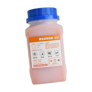 Imagem de Dessecante de gel de sílica, 500 g laranja indicando contas dessecantes | Ferramenta de controle de umidade, suprimentos domésticos, desumidificadores seguros para roupas, mala