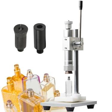 Imagem de JYXYXSCP Ferramenta de tampa de garrafa de bancada manual, seladora de 13 mm-20 mm, perfume, spray, tampa de garrafa de vidro, crimpador de altura ajustável, máquina de crimpagem (20 mm)