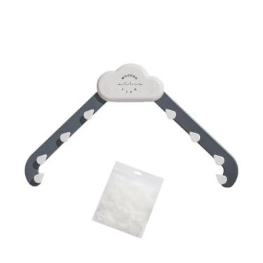 Imagem de Rack de drenagem de pia em forma de nuvem, coador de lixo para pia de cozinha, sacos de filtro descartáveis para pia de lava-louças (antientupimento) (cinza)