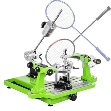 Imagem de ZDJZMGZ Máquina de amarrar tênis, máquina de corda de raquete de badminton, raquete de tênis de mesa, ferramentas de corda de raquete de manivela