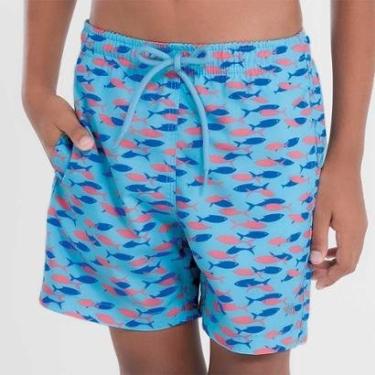 Imagem de Shorts Infantil Com Estampa De Peixes-Masculino