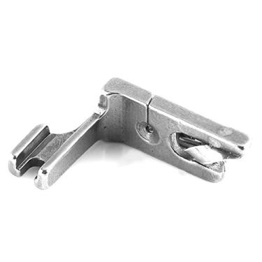 Imagem de Calcador de bainha enrolada para máquina de costura, cama de agulha única industrial universal de aço inoxidável em diferentes tamanhos para calcador quebrado ou velho (6,4 mm)