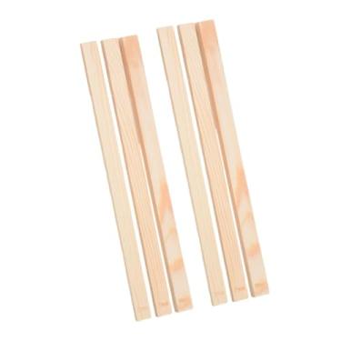 Imagem de Ｂｅｓｇａ Conjunto de 6 peças de rolo de massa de madeira com guias, réguas de medição, régua para confeitaria, utensílio de cozinha leve de barro para abrir