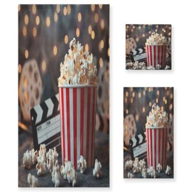 Imagem de Blueangle Conjunto de toalhas de claquete 3D - 3 peças de toalhas de banheiro macias e absorventes para spa e decoração de casa (inclui banho, toalha de mão e toalha) #74