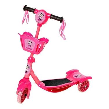 Imagem de Brinquedo Patinete Infantil Minnie Scooter 3 Rodas c Cesta