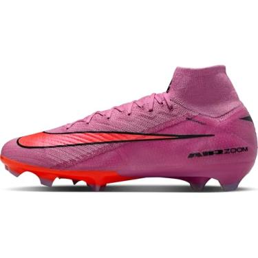 Imagem de Nike Chuteira Mercurial Superfly 10 Elite de cano alto firme (Magic Flamingo/carmesim total/preto), Magic Flamingo/Total Crimson/Preto, 36