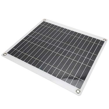 Imagem de Phefop Placa de Carregamento de Painel Solar Flexível Portátil de 25 W, Policristalino, Saída USB Dupla, Perfeita para Camping e Viagens Ao Ar Livre