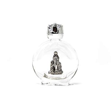 Imagem de Blessed Holy Water - Garrafa de vidro redonda preenchida com água Lourdes