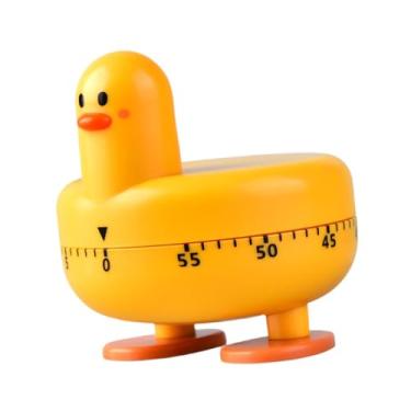 Imagem de Ioensy Temporizador mecânico com contagem regressiva para atividades físicas e aprendizado infantil, Amarelo