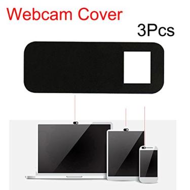 Imagem de Naroote Capa Protetora de Lente de Webcam, Capa Ultrafina Anti-hacker, Escudo para Laptop, Tablet, Smartphone, Material de Plástico (preto)