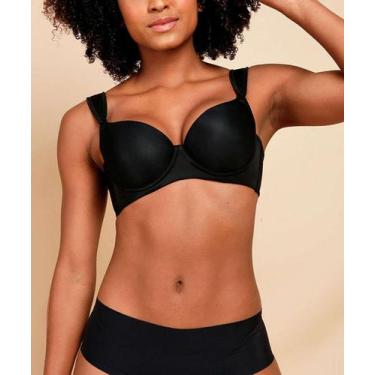 Imagem de Sutiã Com Base Com Bojo Marisa-23184, 52, Preto