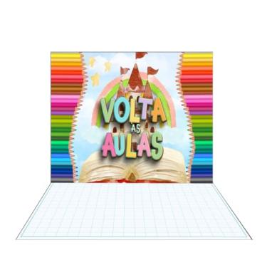 Imagem de Fundo Fotográfico Cenário Volta as Aulas Tecido (FVAA0013, 1,50 x 2,20m)