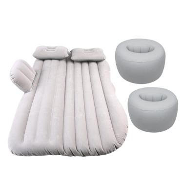 Imagem de Cama Inflável Colchão Carro Veicular Viagem Cinza Resistente