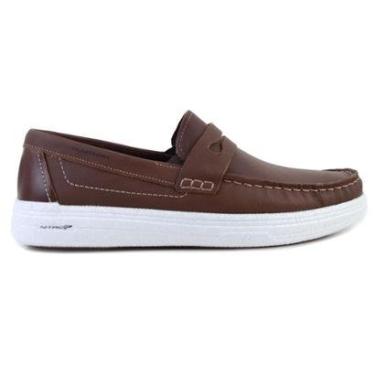 Imagem de Sapato Masculino Pegada Mocassim Nitro P Couro Marrom - 1421-Masculino