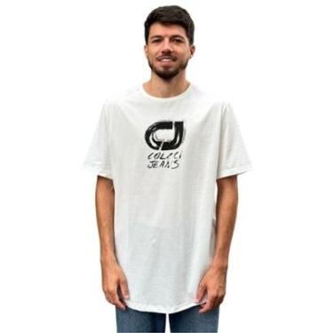 Imagem de Camiseta Masculino Estampada Manga Curta Colcci Jeans Cor:;Tamanho:P-Masculino