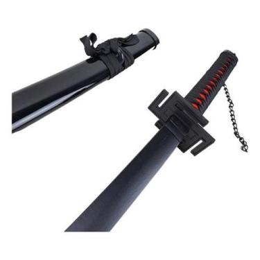 Imagem de Katana Tensa Zangetsu Bleach Lâmina Bambu Coleção - Tenda Medieval