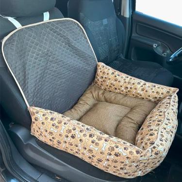 Imagem de Kit Protetor de Banco Toddy para Cachorro – Colchonete Pequeno Estampado (Marrom)