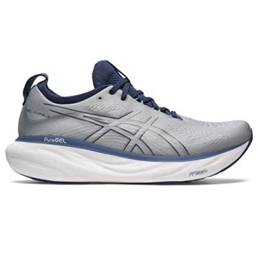 Imagem de ASICS T nis de corrida masculino Gel-Nimbus 25, Folha de rocha/azul ndigo, 7.5