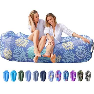 Imagem de Sillón Inflable AlphaBeing para Playa, Sofá de Aire y Hamaca