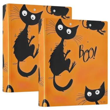 Imagem de Black Cats Pasta de arquivo com três anéis para material escolar e de escritório, 1 pacote