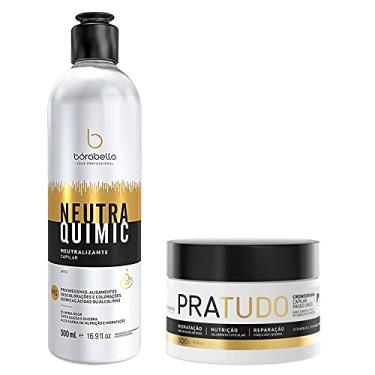 Imagem de Kit Cronograma Capilar Borabella - Neutraquimic 500ml + Cronograma Pra Tudo 300g - Reconstrução e Anti-Emborrachamento, Selagem de Cutículas
