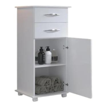 Imagem de Gaveteiro para Escritório，Compartimento Organizador com Gavetas，Armario Gaveteiro Organizador C/Rodinhas(BRANCO)