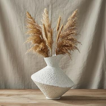 Imagem de Vaso decorativo de ferro fundido, vasos rústicos de flores secas, vaso Wabi Sabi para decoração de casa moderna, sala de estar, decoração de prateleira, entrada, casamento, escritório, mesa, quarto