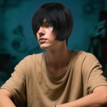 Imagem de Touca de cabelo + peruca Emo curta preta para homens peruca engraçada peruca pelucas para hombres cabelo fantasia peruca de Halloween cosplay festa