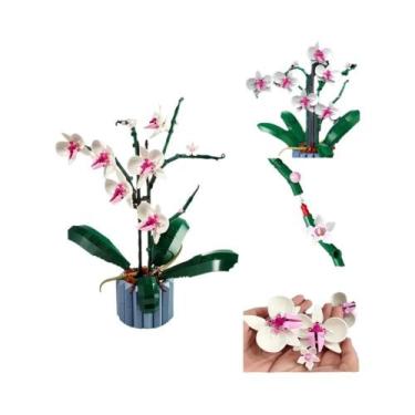 Imagem de Kit De Blocos De Montar Bouquet De Orquídeas Românticas Para Meninas, 