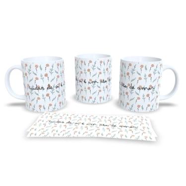 Imagem de Caneca de Cerâmica Branca Dia Internacional da Mulher, Design Floral com Frase Motivacional, Acabamento Brilhante (10)