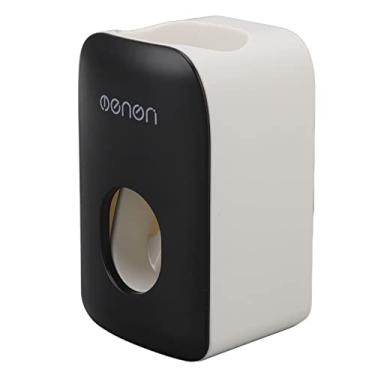 Imagem de Mingzhe Distribuidor Automático de Pasta de Dente Suporte para Espremedor Montado na Parede para Banheiro (Preta)