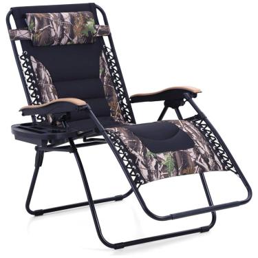 Imagem de Cadeira Reclinável Ajustável Gravidade Zero com Apoio de Cabeça, PHI VILLA, Preto