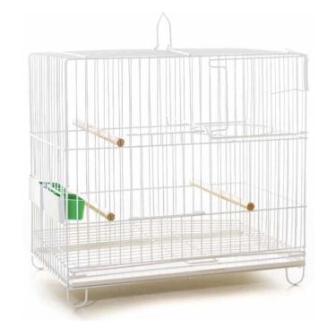 Imagem de Gaiola Criadeira Suporte Para Ninho Periquito Epóxi Branca
