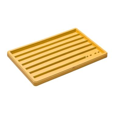 Imagem de predolo Caixa organizadora para teclas, empilhável e leve, compacta e, ideal para guardar teclas de teclado mecânico, Amarelo