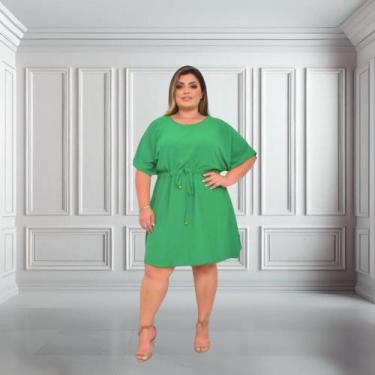 Imagem de Vestido Feminino Plus Size Soltinho Tamanho Grande G1 G2 G3 - Anne Gue