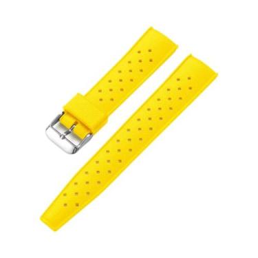 Imagem de Pulseira De Relógio De Borracha Tropical FKM Com Liberação Rápida 20mm