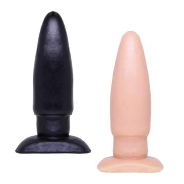 Imagem de Plug Anal Maciço 12 X 3,5Cm Brinquedo Erótico Anal Estimulador Suave e Macio PG05 (CHOCOLATE)