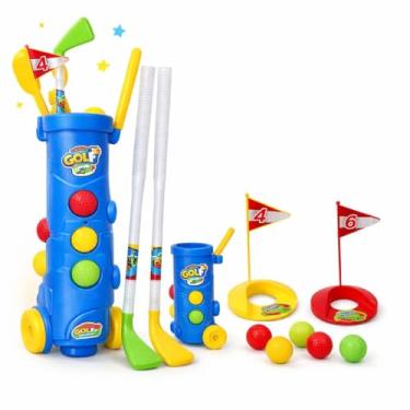 Imagem de Brinquedo Carrinho Mini Golf Infantil 10 Peças Jogo Brincadeira Diverção Presente Educativo Ar Livre Interativo Premium