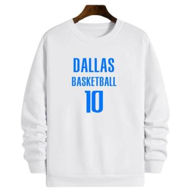 Imagem de Blusa Moletom Gola Basquete Dallas Basketball número 10 - Loja Click C