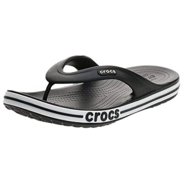 Imagem de Chinelo crocs bayaband flip black/white - 36
