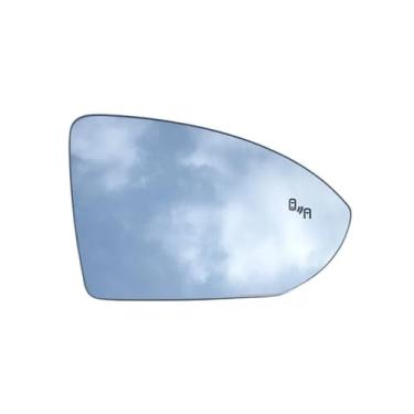 Imagem de Aviso de ponto cego do carro grande angular espelho retrovisor vidro aquecido lente compatível com vw golf 7 lamdo touran l jetta mk7(Right)