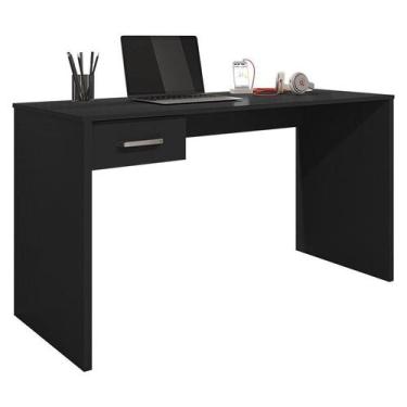 Imagem de Mesa para Computador Gávea com Gaveta Preto Trama - Móveis Leão - MOVE