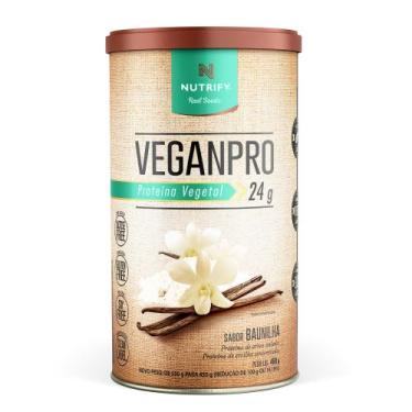 Imagem de Nutrify Proteína Vegetal VeganPro 450g, Baunilha