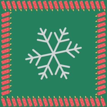 Imagem de Toalha De Mesa Quadrada Tecido Oxford Vela de Natal-140x140cm - Fabrik