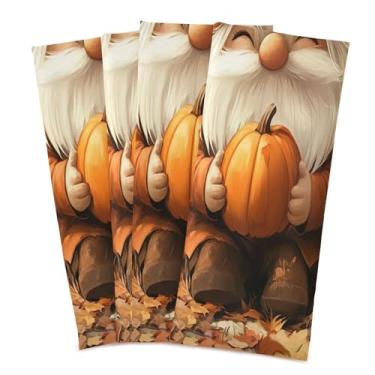 Imagem de xigua Gnomo adorável conjunto de 4 panos de prato de cozinha, macios e altamente absorventes de secagem rápida para limpeza de pratos e limpeza à mão, 71 x 45 cm