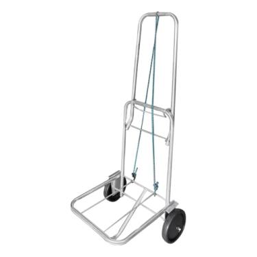 Imagem de Carrinho de Mão Dobrável Maleiro 50kg – Portátil, Reforçado, Compacto para Feira, Mercado e Viagem